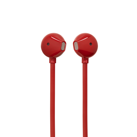 JBL Tune 305C USB - Red - Wired Hi-Res Earbud Headphones - Left
